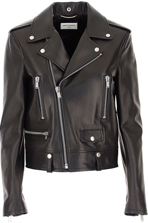 yves saint laurent women's leather jacket